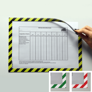 Magnetic Hazard Warning Document Holder