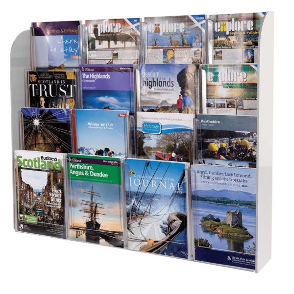 Crystal Clear Wall Mounted Leaflet Dispenser